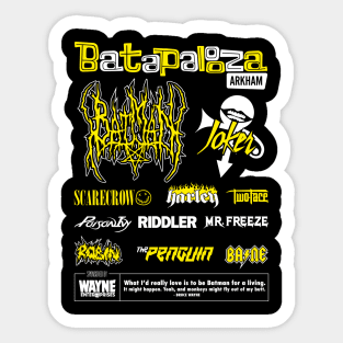 Batapalooza Festival Sticker